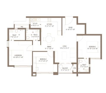 Indiabulls Nest Sector 104 Gurgaon 3 BHK floor